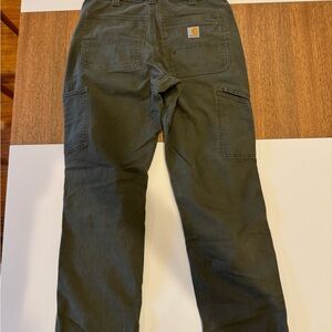 Carhartt men’s rugged flex relaxed fit canvas double-front pants 32W x 32L Moss